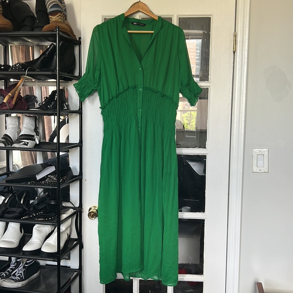 Zara Maxi Green Dress
